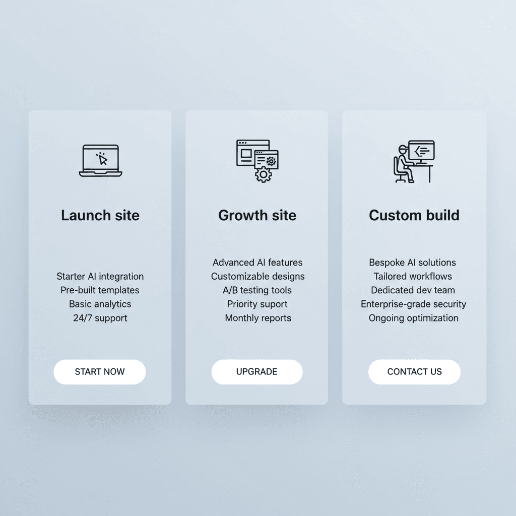Modern minimal website displayed on a laptop screen